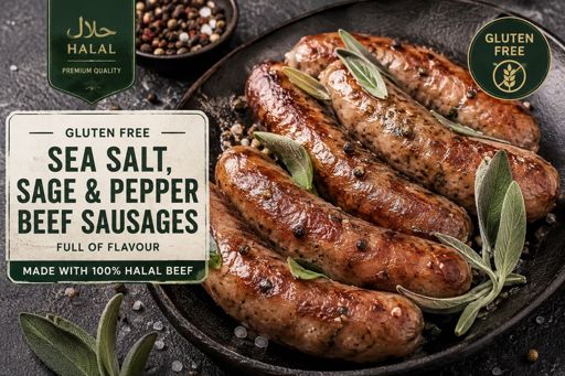 SEA SALT SAGE & PEPPER SAUSAGE (GF)