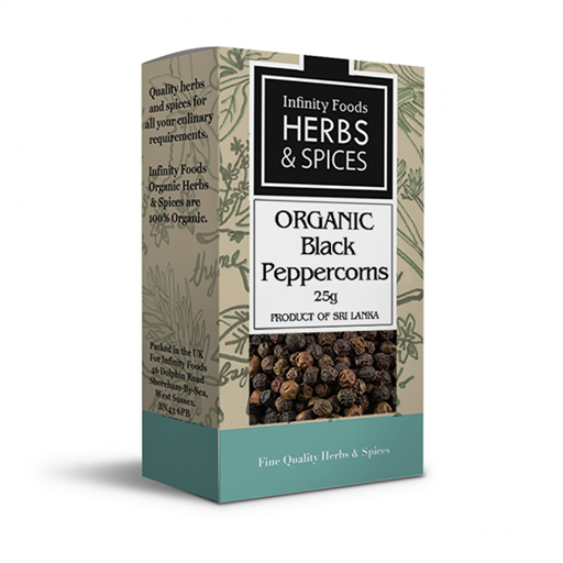 Organic Black Peppercorns (30g)