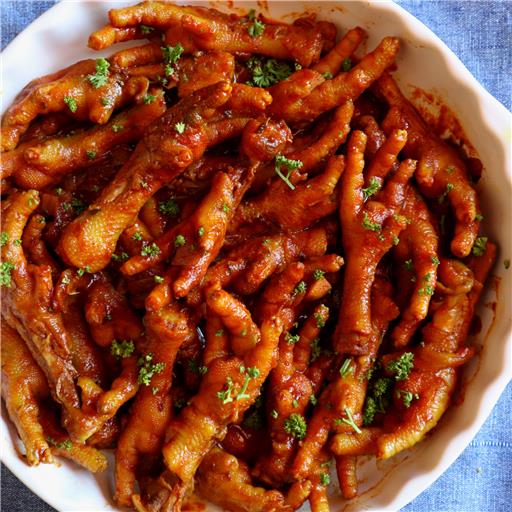 Frozen Organic Chicken Feet 1Kg Bag