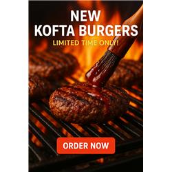 Angus Kofta Burger 4x 120g