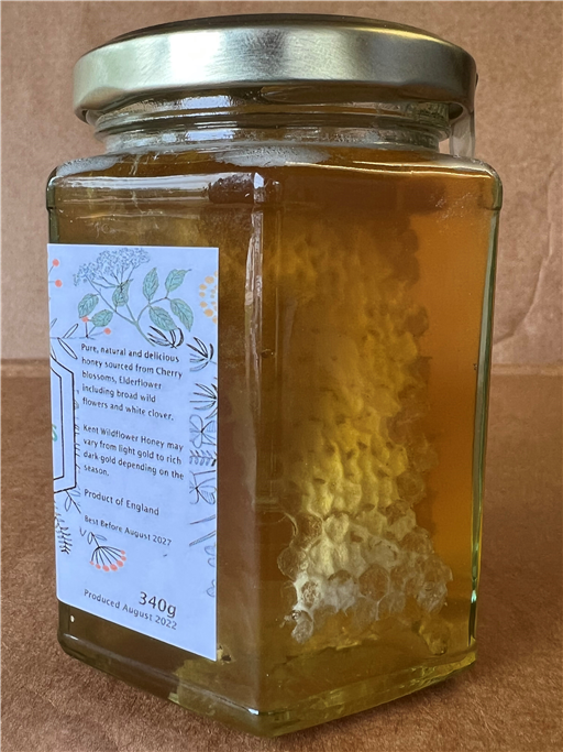 Raw Honey with Honeycomb (340g)