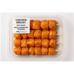 Free Range Spicy Chicken Breast Cubes Marinated
