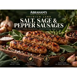LAMB SEA SALT SAGE & PEPPER SAUSAGE (GF)