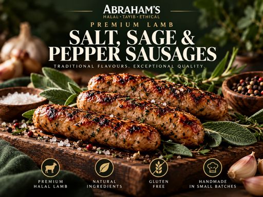 LAMB SEA SALT SAGE & PEPPER SAUSAGE (GF)