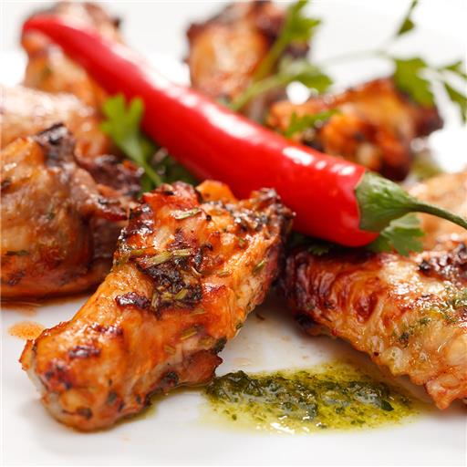 Spicy Free-Range Chicken Wings Marianted